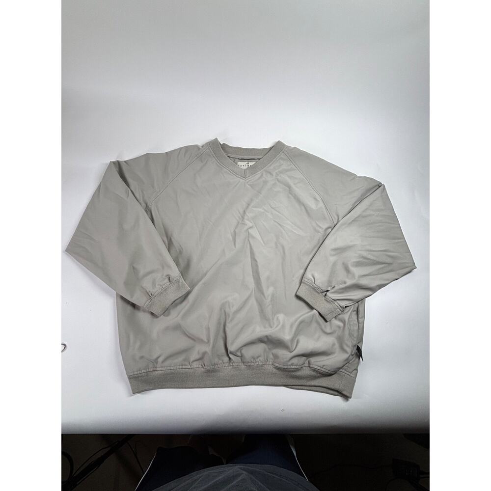 consensus golf pullover jacket mens XXL Beige v neck lightweight solid